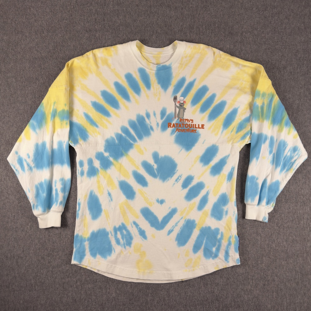 Disney Spirit Jersey Shirt Womens XS Tie Dye Remys Ratatouille Long Sleeve